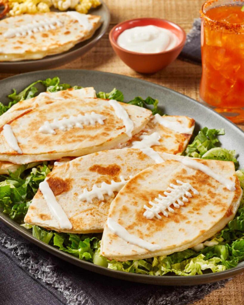Football Dinner Quesadillas