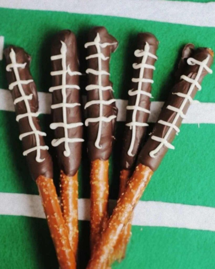 Football Pretzel Treats