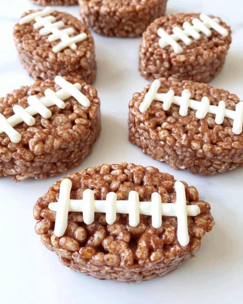 Football Rice Krispie Treats