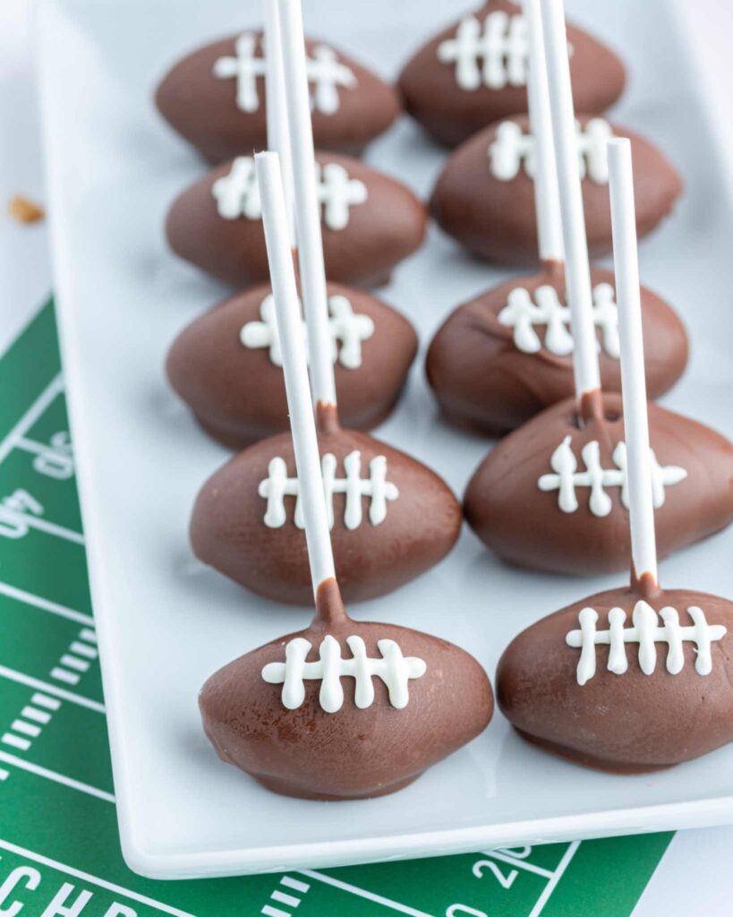 Football Themed Cake Pops