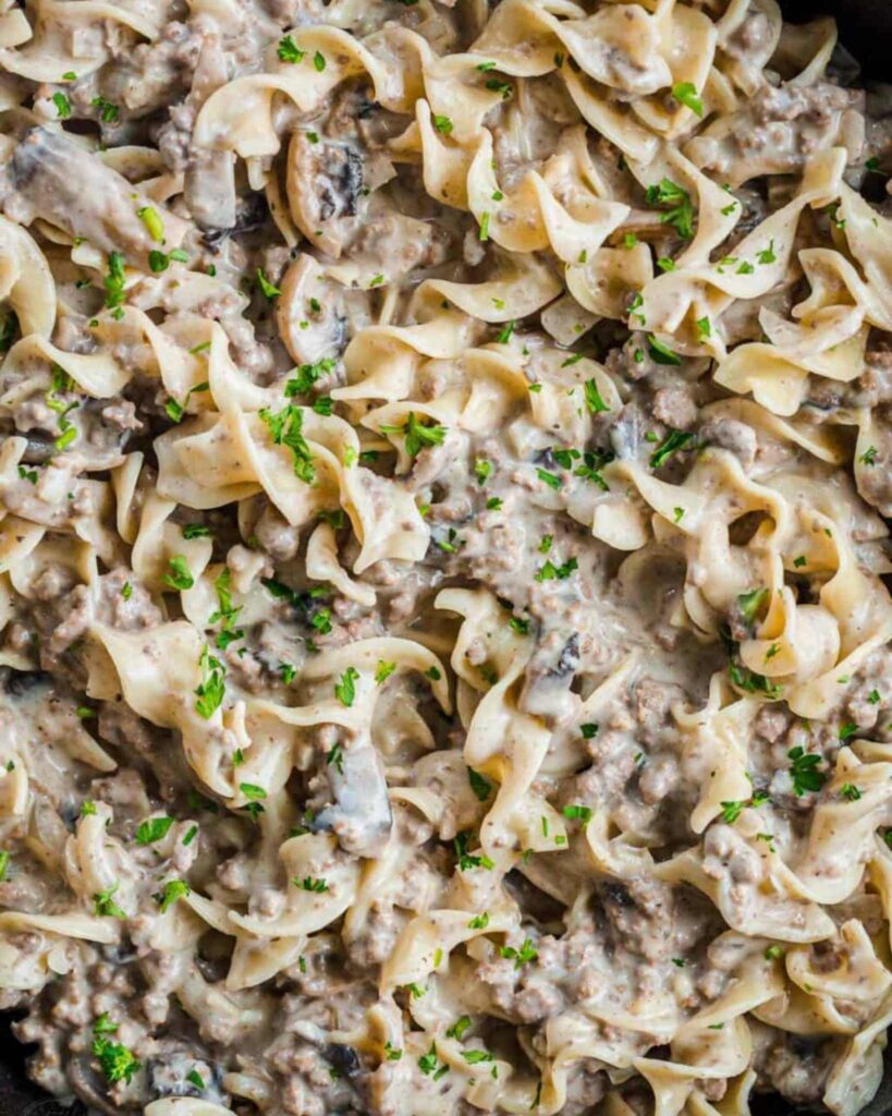 Ground Beef Stroganoff