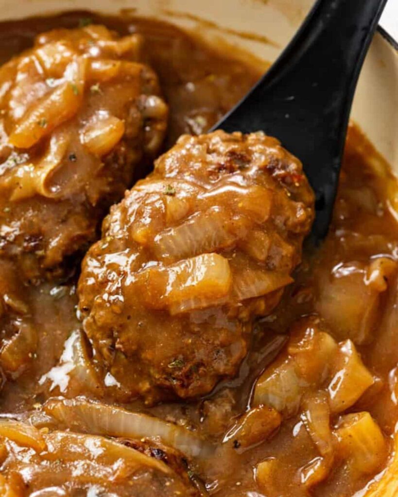 Hamburger Steak with Onion Gravy