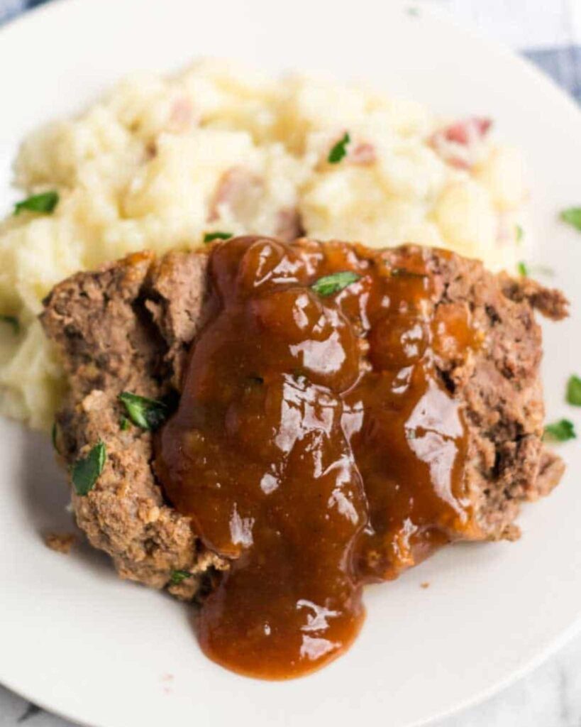Homestyle Meatloaf with Rich Brown Gravy
