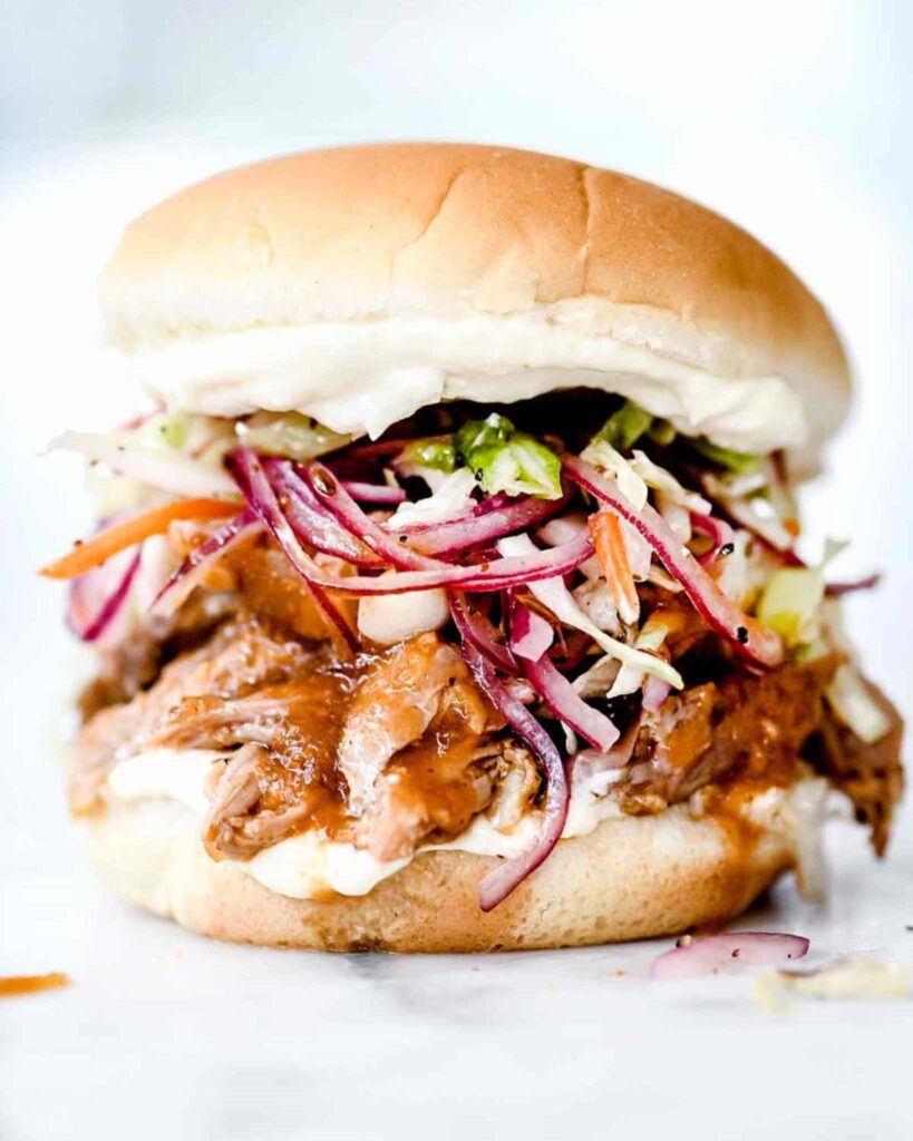 Slow Cooker Pulled Pork Sandwiches