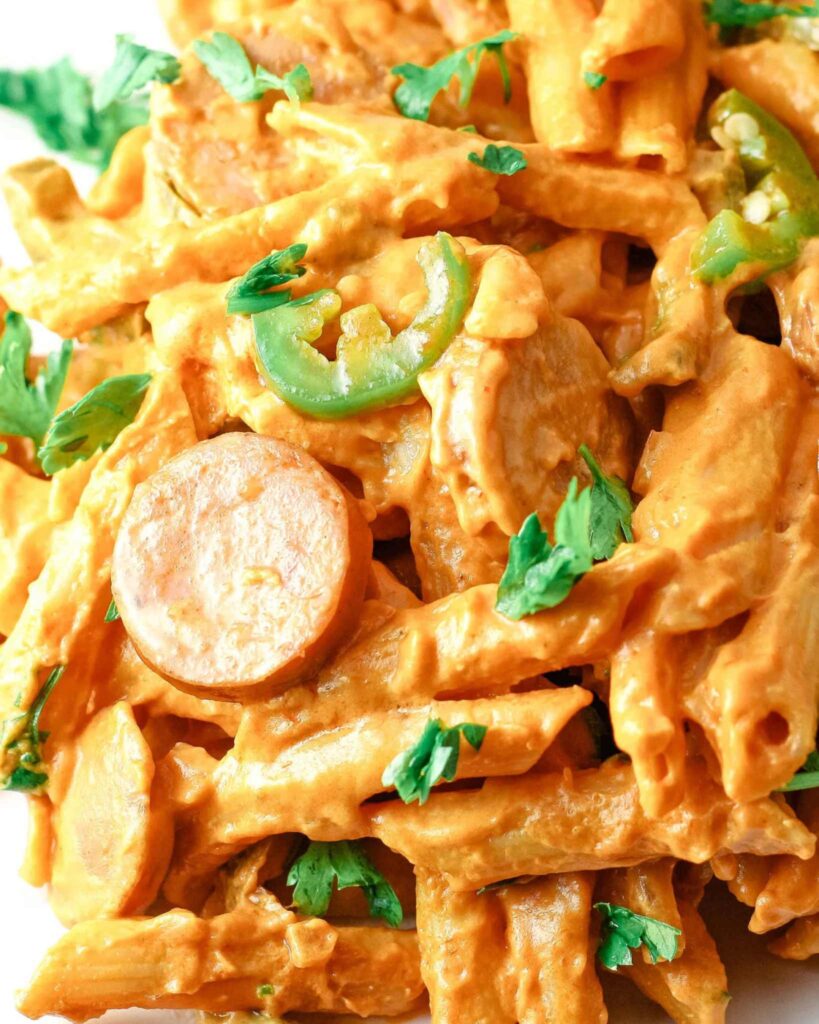 Spicy Sausage Pasta Skillet