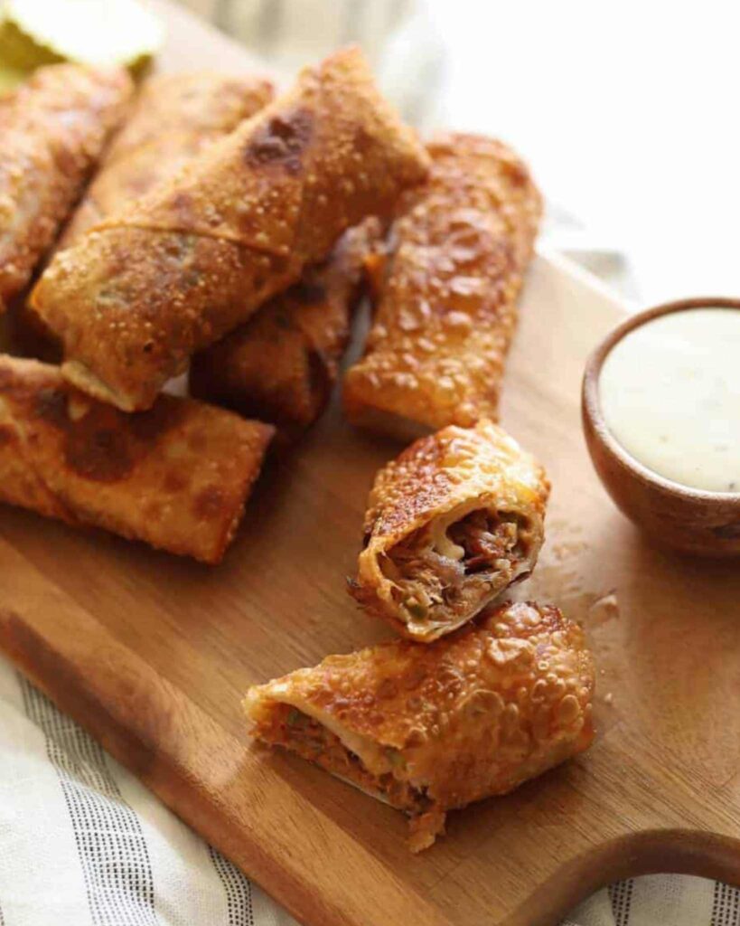 BBQ Pulled Pork Egg Rolls