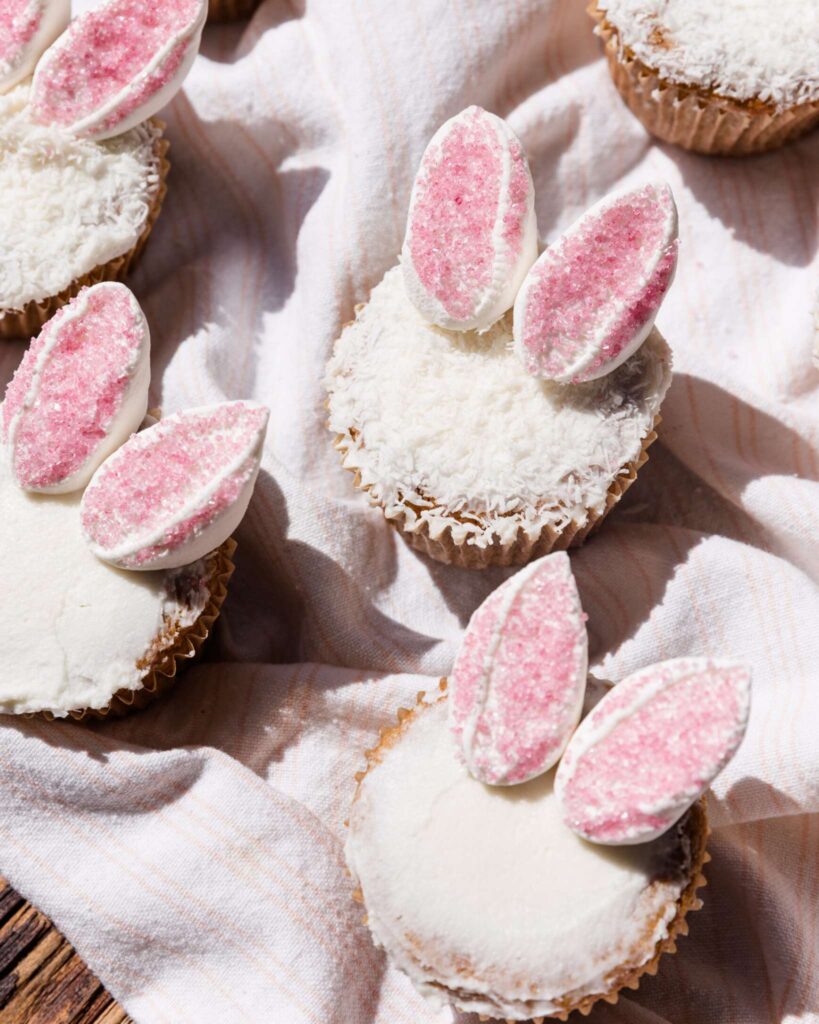 Bunny Ear Cupcakes