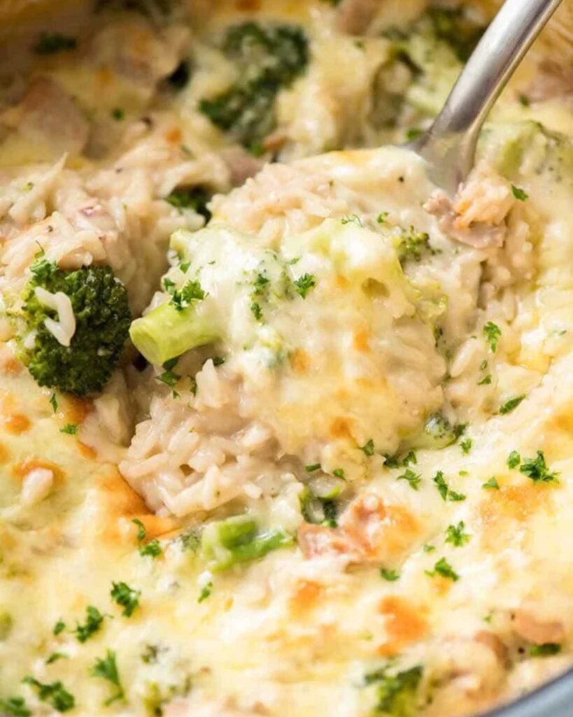 Cheesy Broccoli and Chicken Casserole