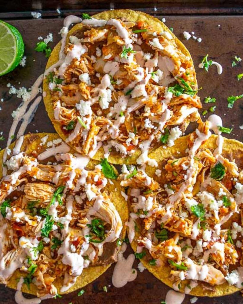 Chicken Tinga Tostadas