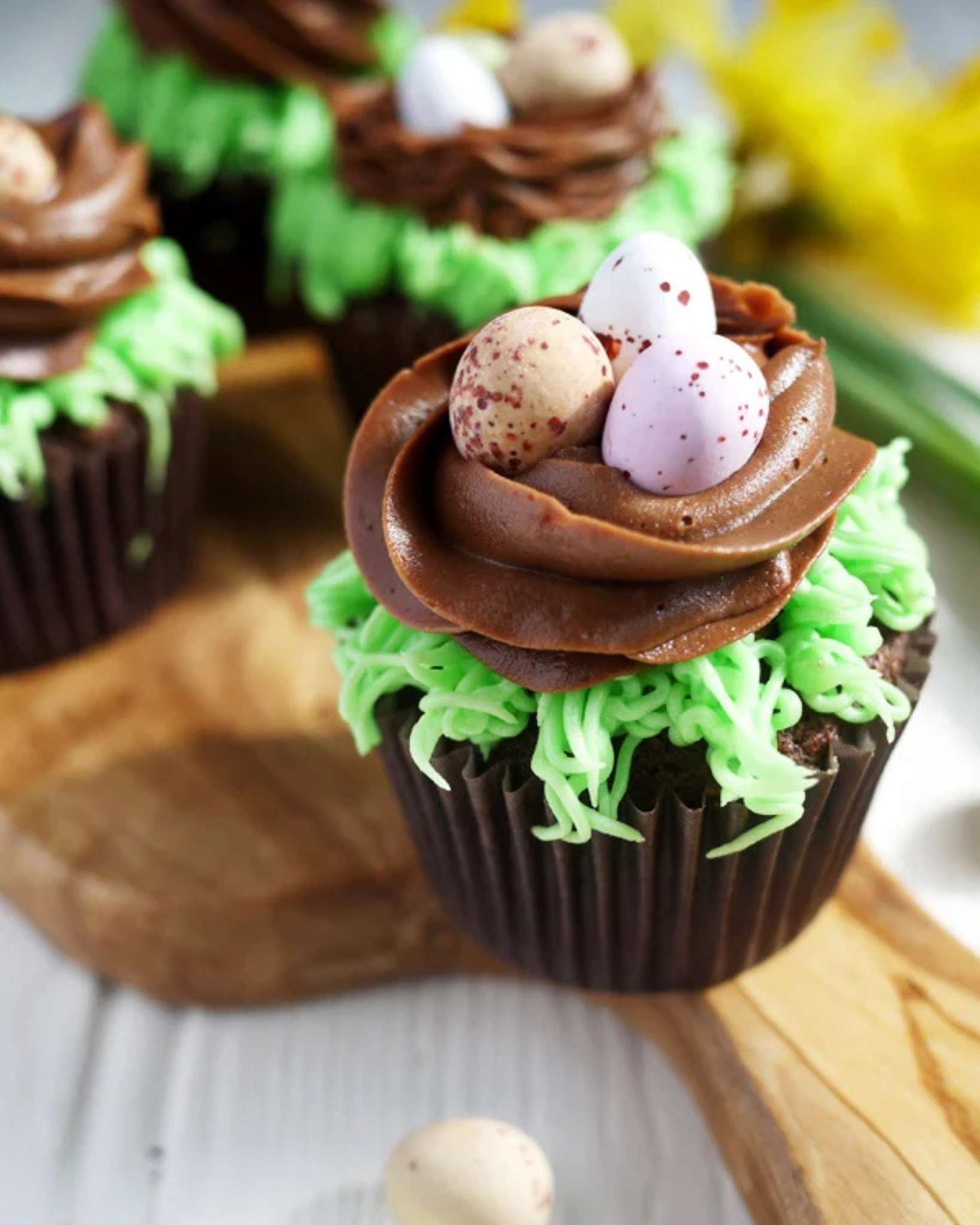 Chocolate Nest Cupcakes