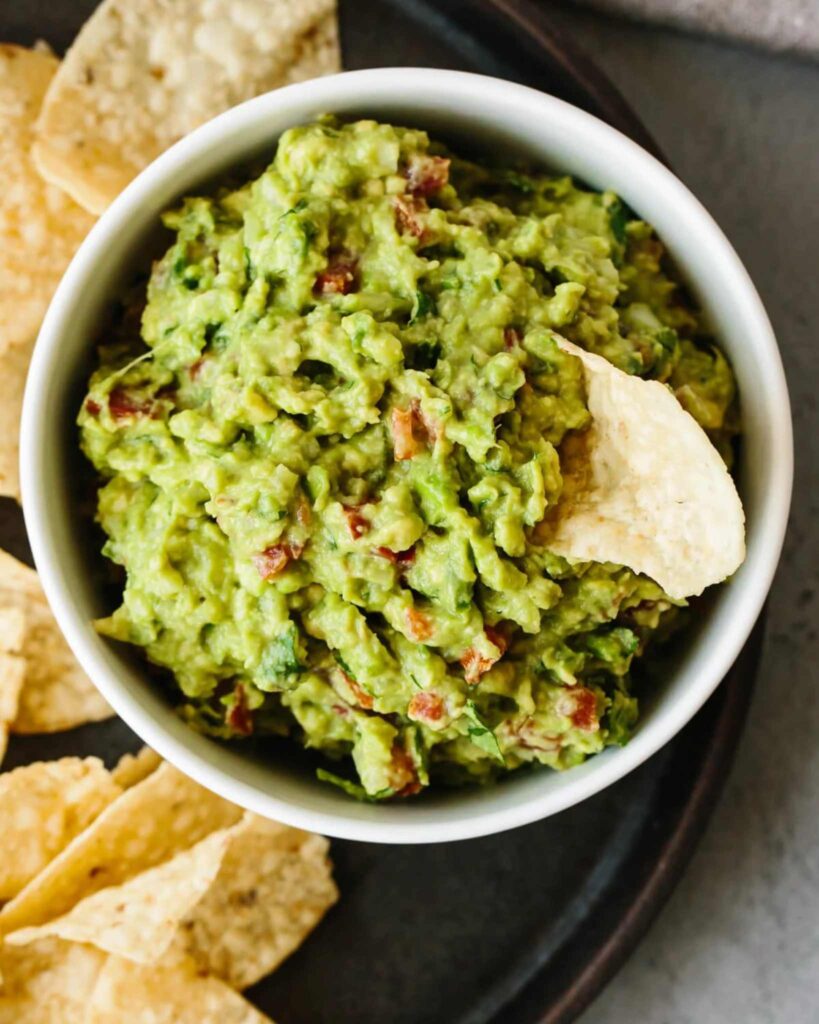Classic Guacamole with Fresh Lime and Cilantro