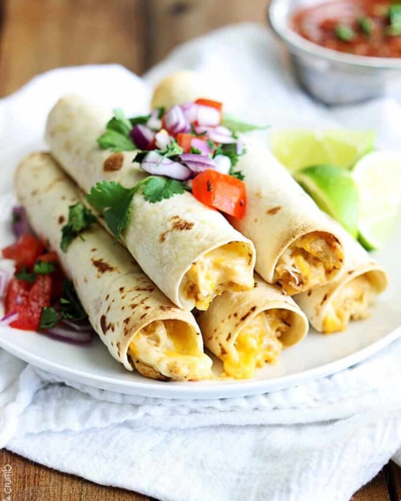 Crockpot Chicken Taquitos Filling
