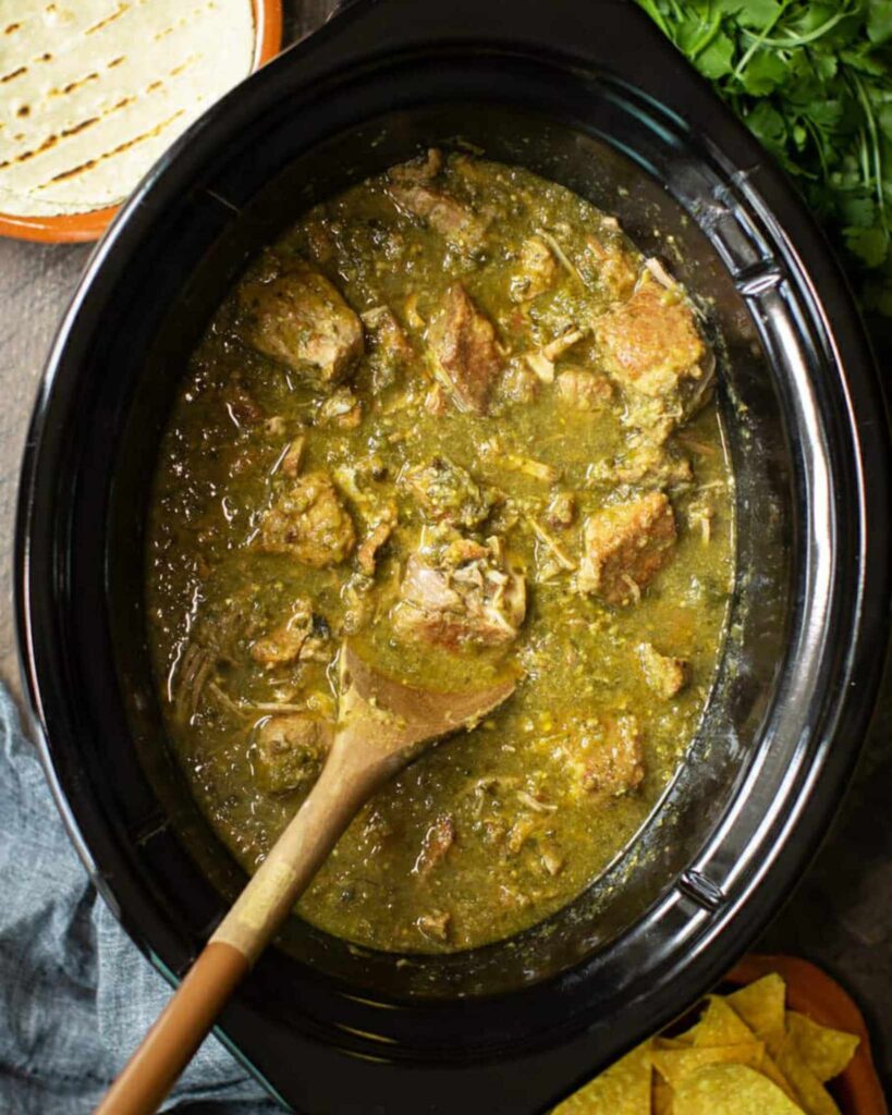 Crockpot Pork Chile Verde