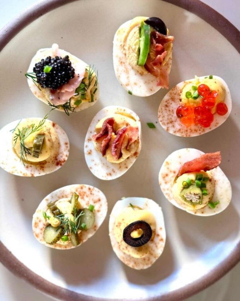 Deviled Eggs with Gourmet Toppings