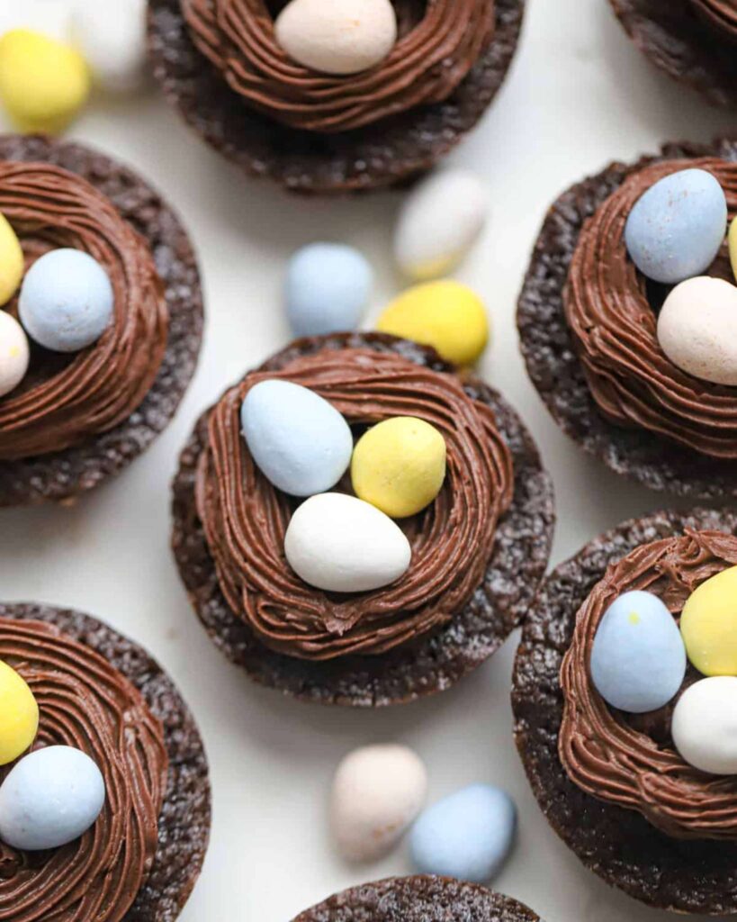 Easter Egg Brownie Bites
