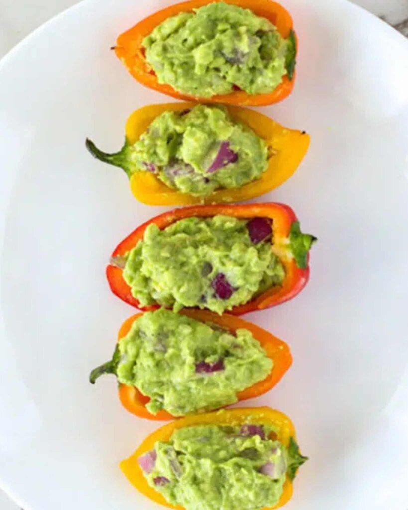 Guacamole Stuffed Mini Peppers