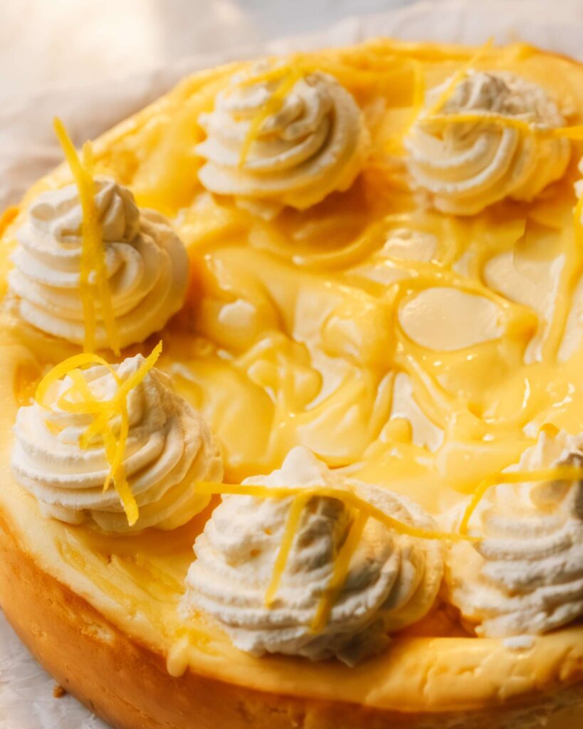 Lemon Swirl Cheesecake