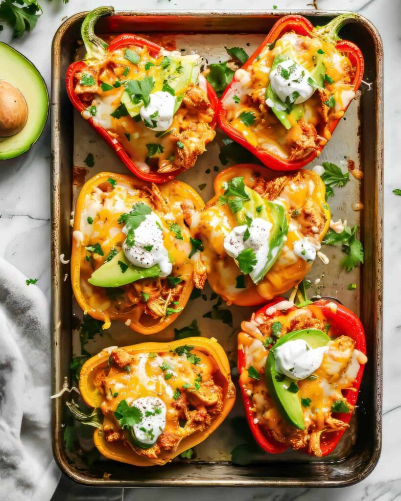 Mexican Chicken Stuffed Peppers