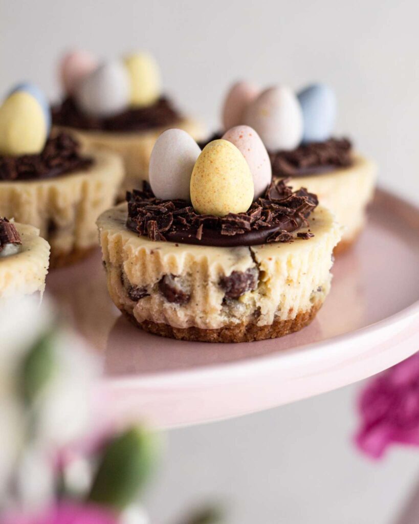 Mini Easter Egg Cheesecakes