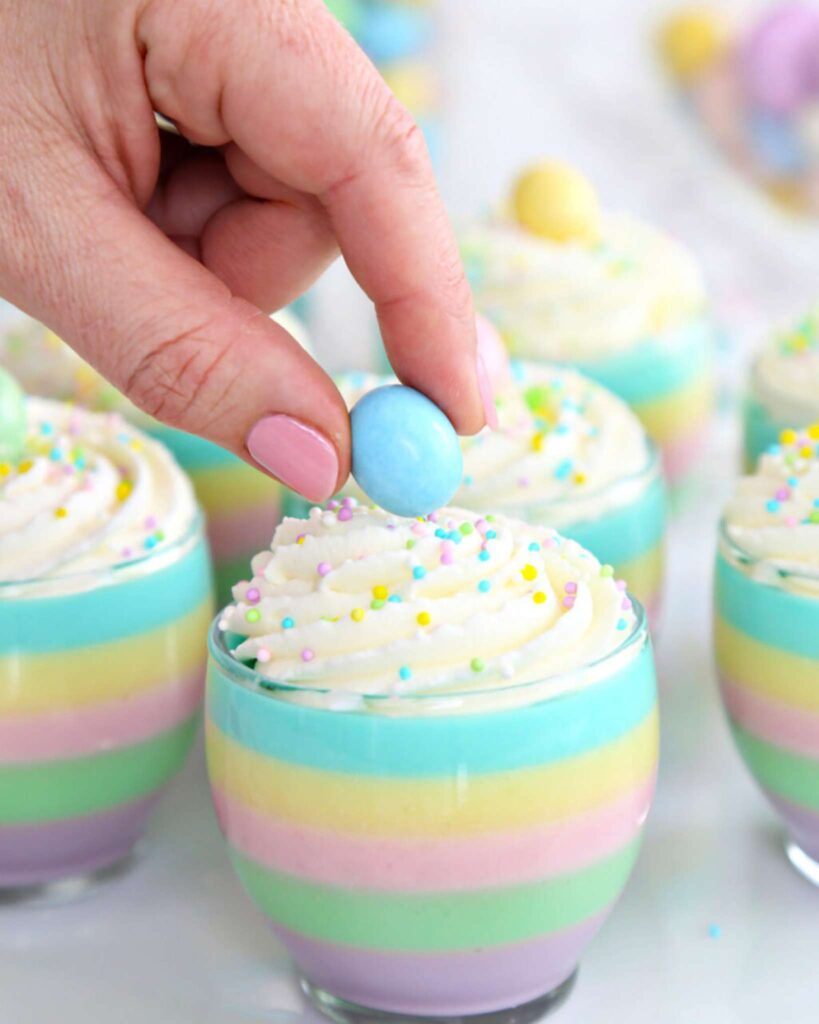 Mini Easter Jello Cups