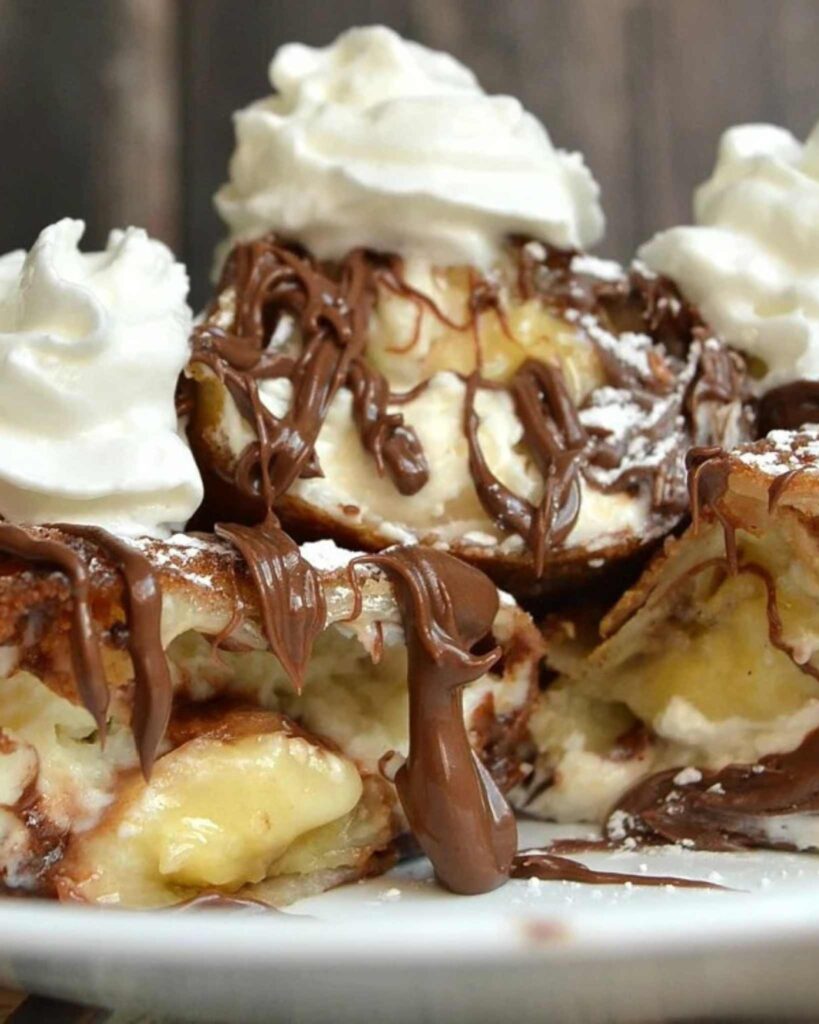 Nutella Banana Egg Rolls