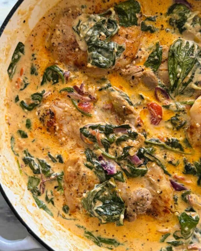 One Pot Creamy Tuscan Chicken