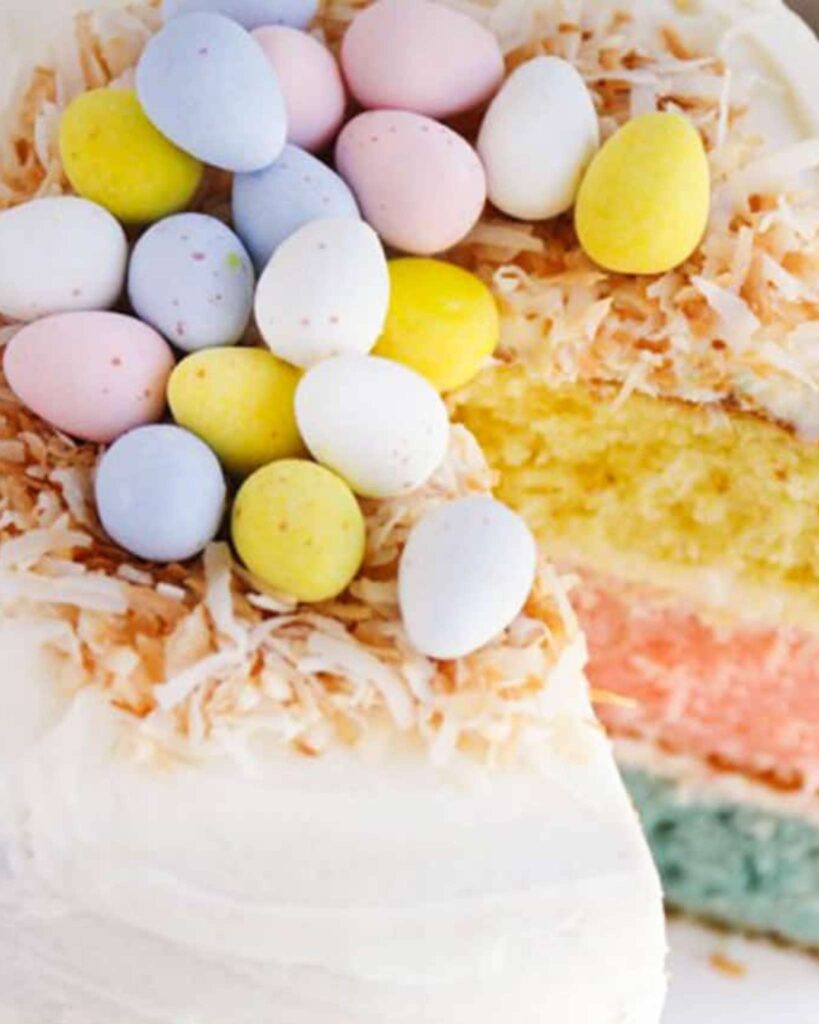 Pastel Layered Easter Cake