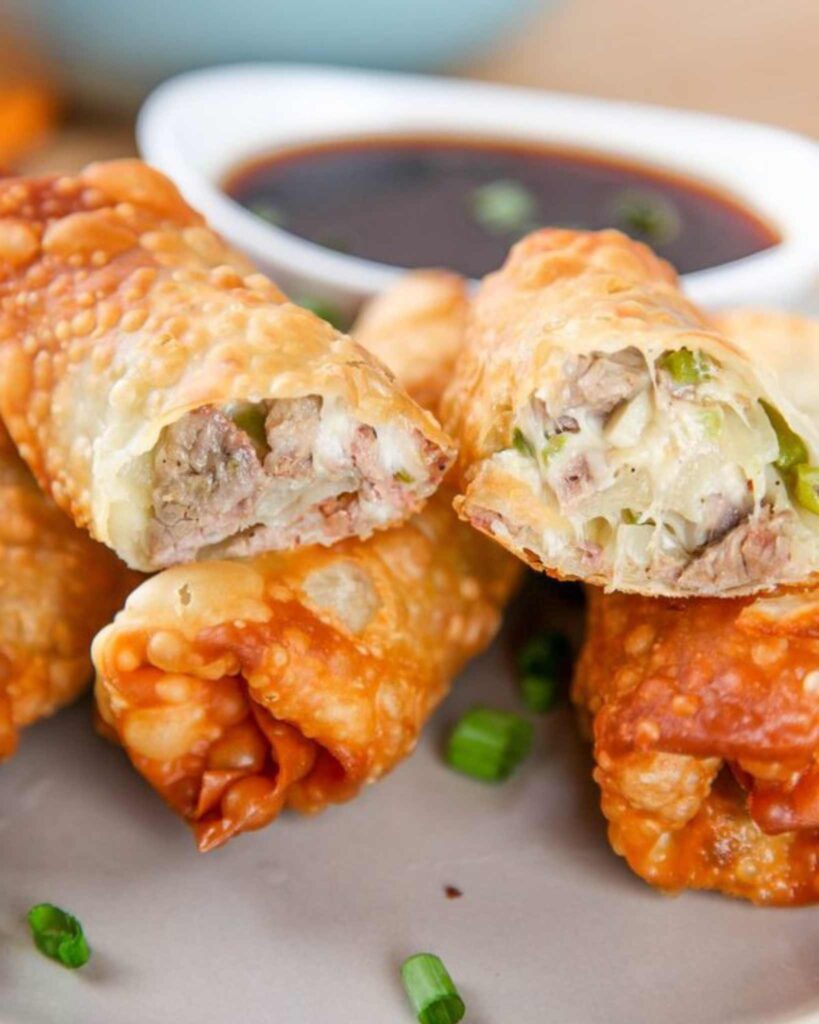 Philly Cheesesteak Egg Rolls