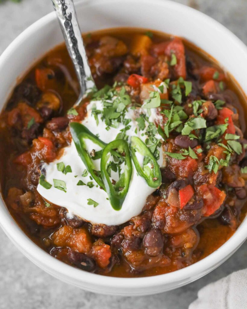 Slow Cooker Black Bean Chili