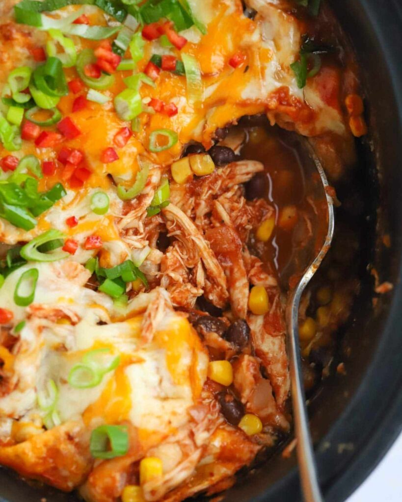 Slow Cooker Chicken Enchilada Filling