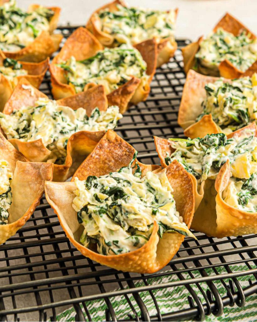 Spinach and Artichoke Dip Cups