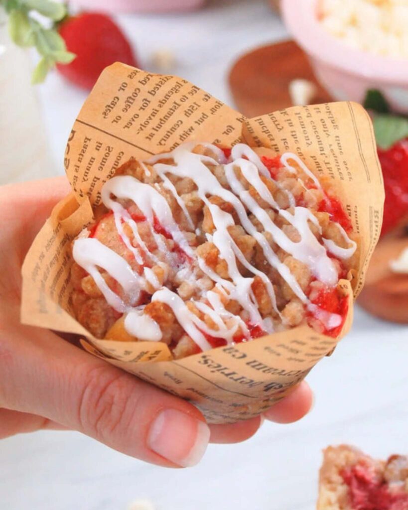 Strawberry Cream Muffins