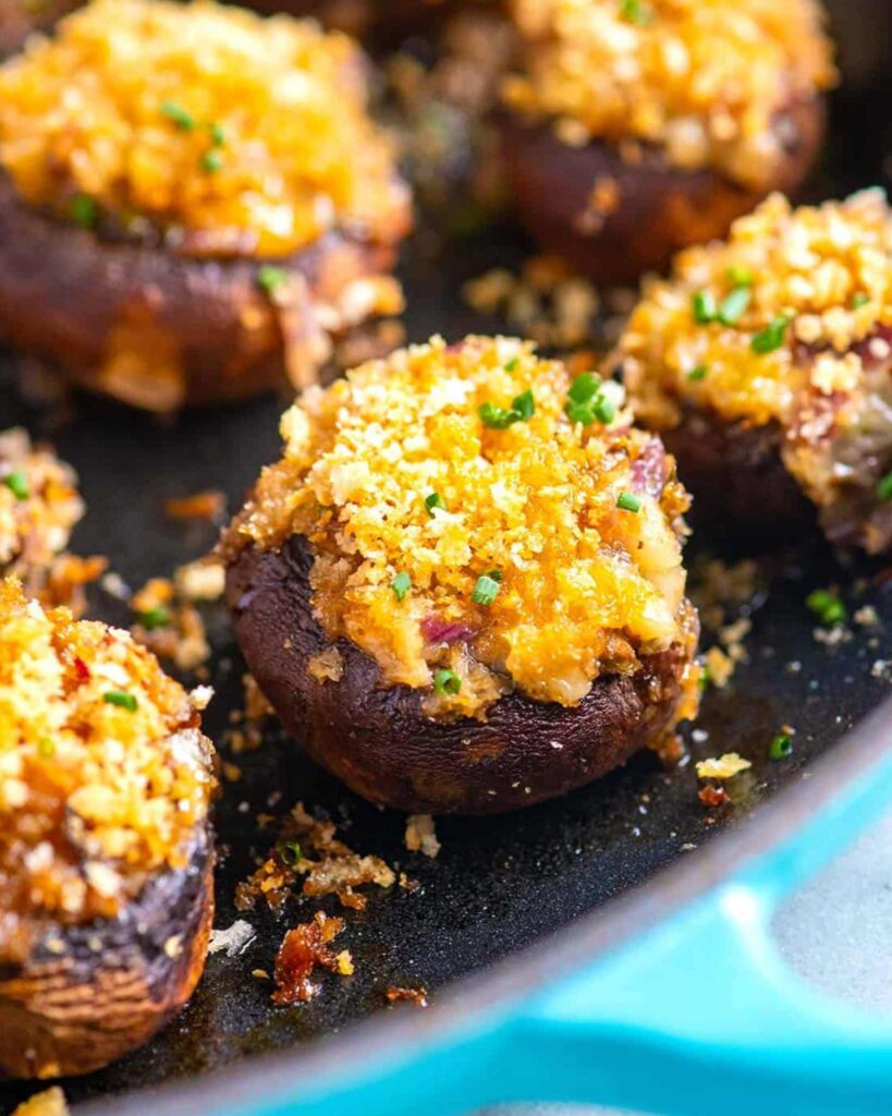 Stuffed Mushroom Caps