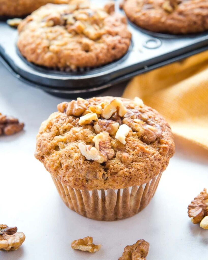 Traditional Banana Nut Muffins