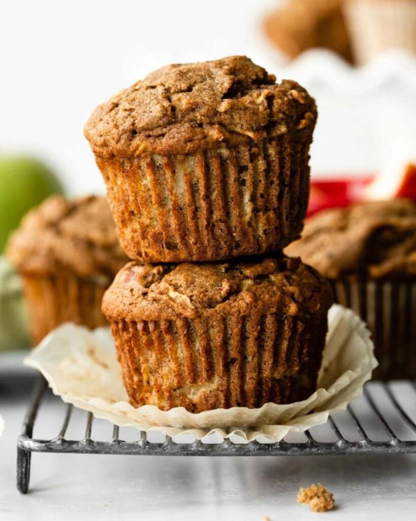 Whole Wheat Apple Cinnamon Muffins