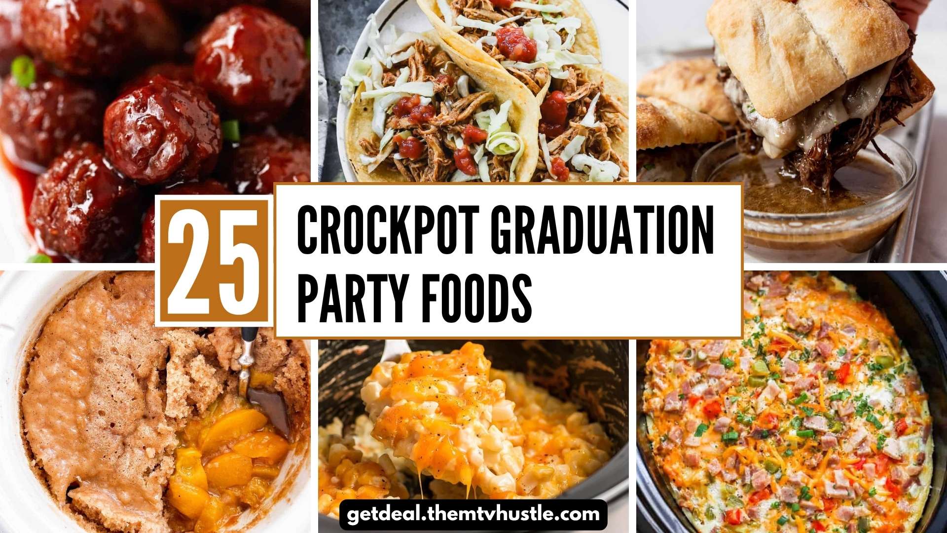 25 Stress Free Crockpot Graduation Party Food Ideas for a Crowd