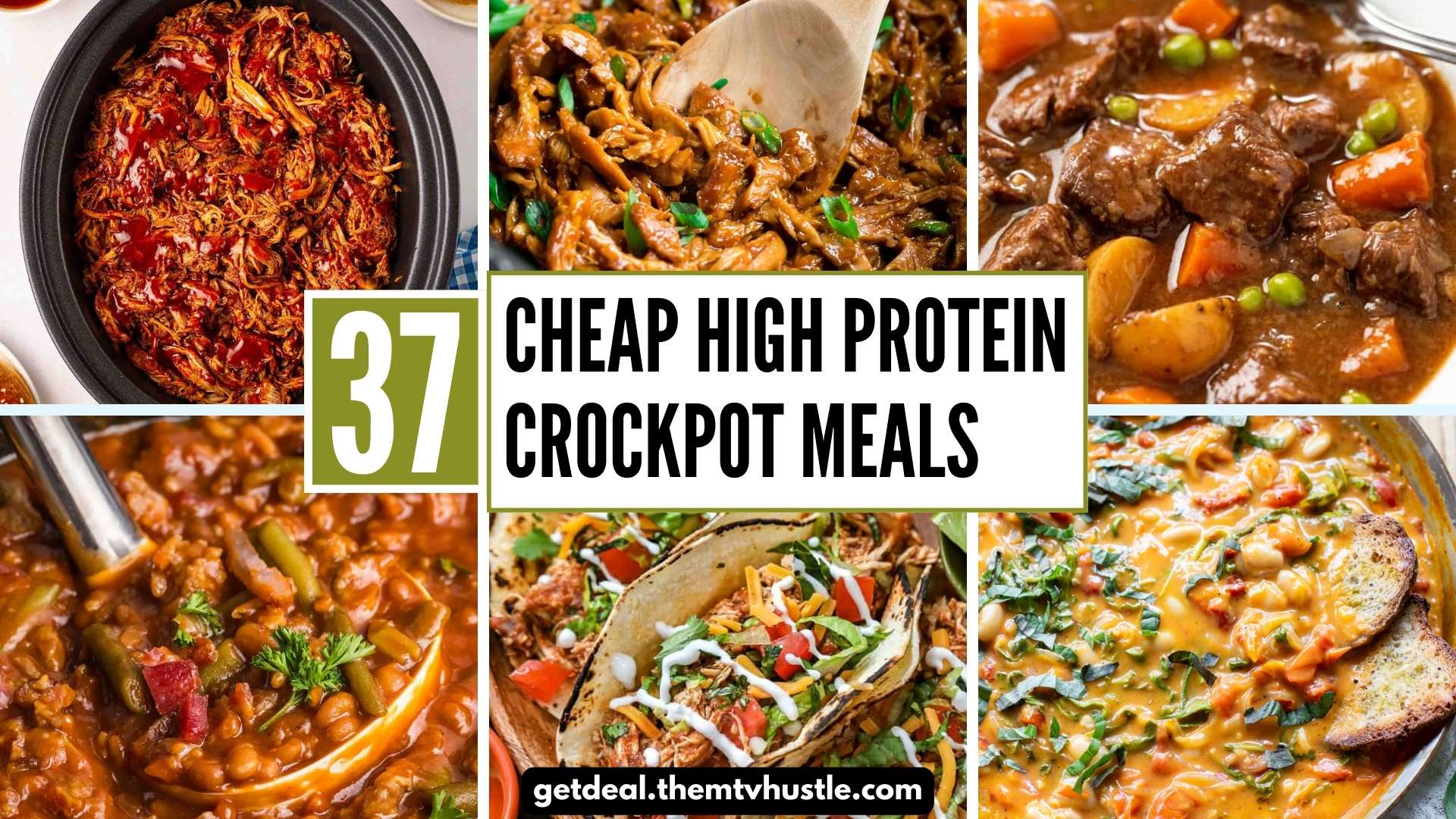 37 Cheap High Protein Crockpot Meals for Easy Dinner Recipes