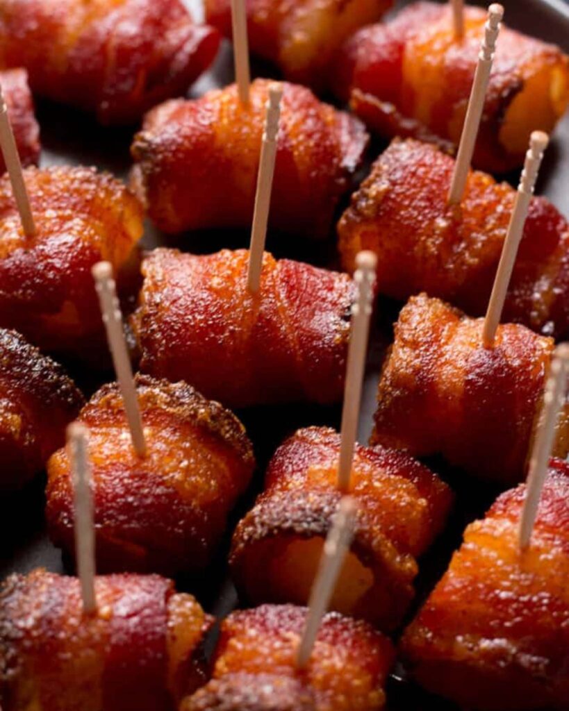 Bacon Wrapped Pineapple Bites
