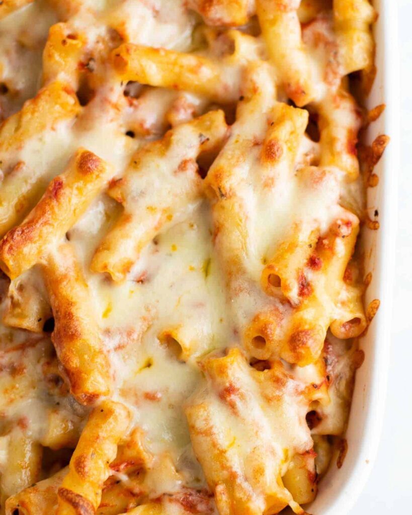 Baked Ziti with Three Cheeses
