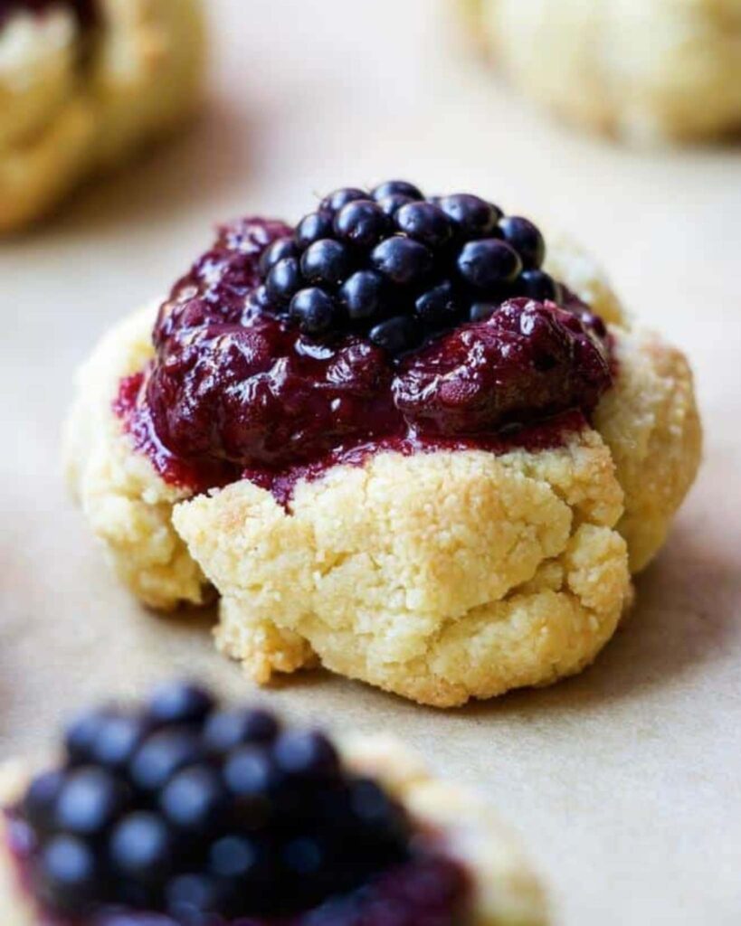 Blackberry Thumbprint Cookies