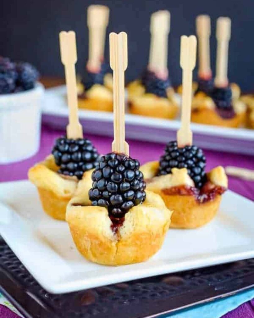Blackberry and Brie Bites