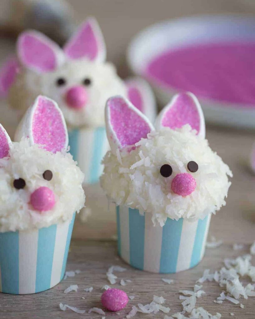 Bunny-Themed Cupcakes