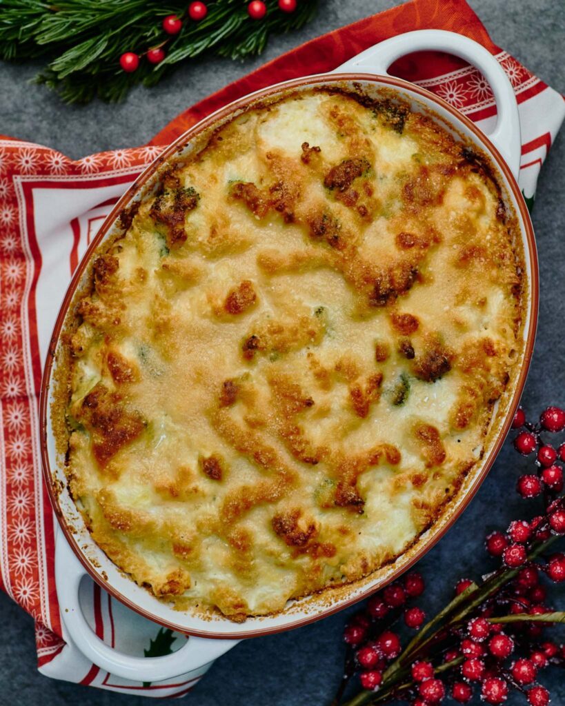 Cheesy Baked Salmon Casserole