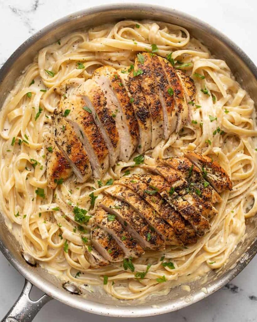 Chicken Alfredo with Homemade Sauce