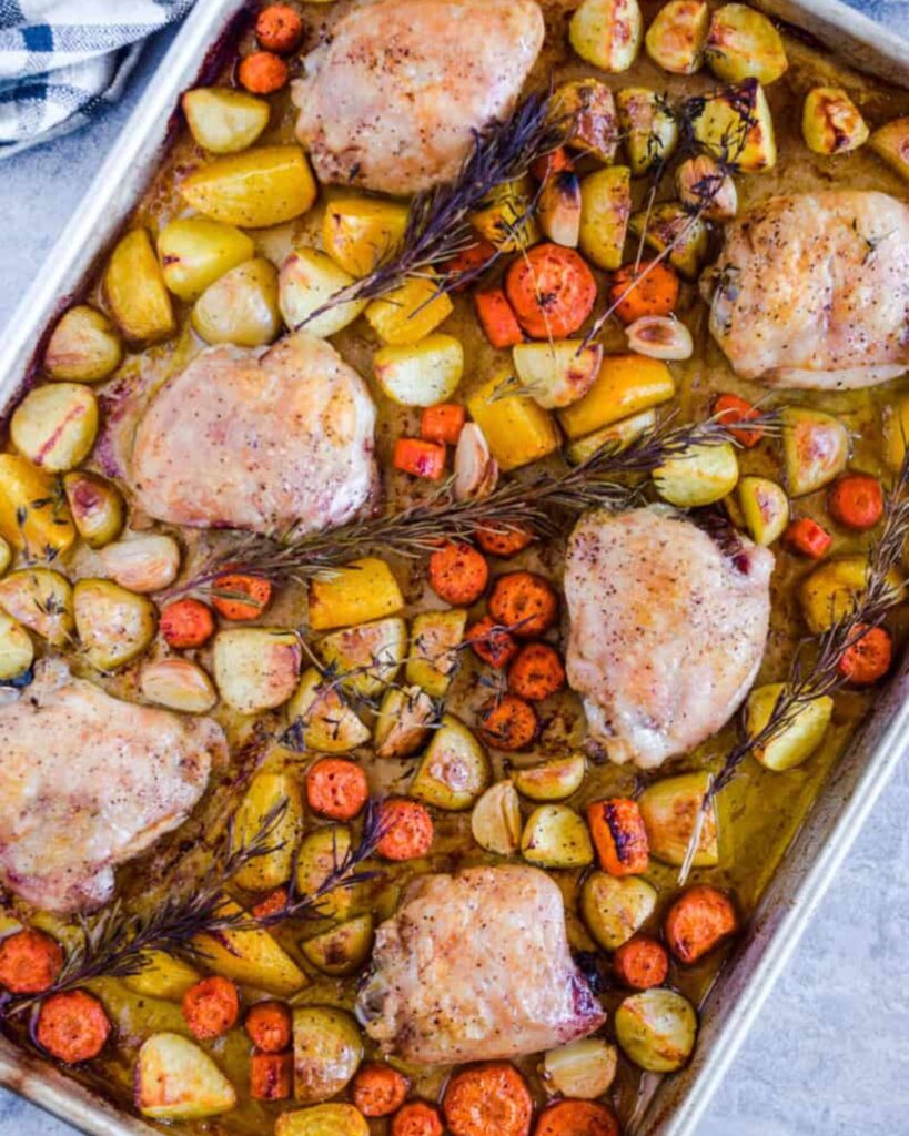 Chicken Thighs with Root Vegetables