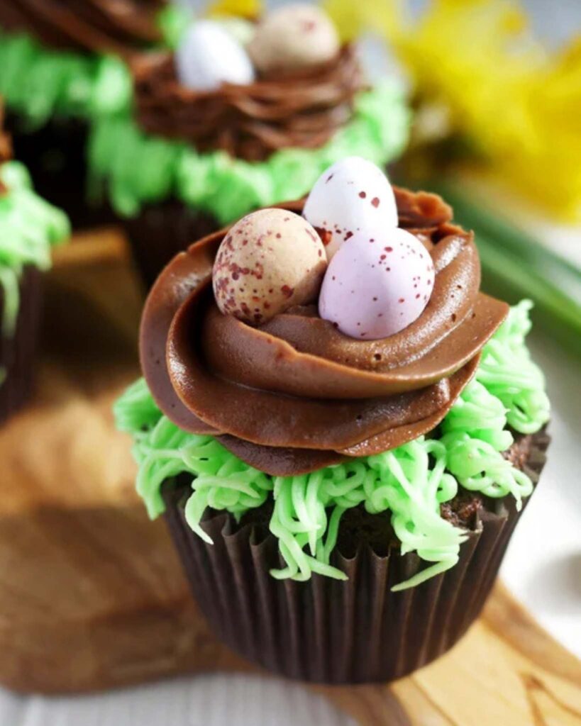 Chocolate Nest Cupcakes