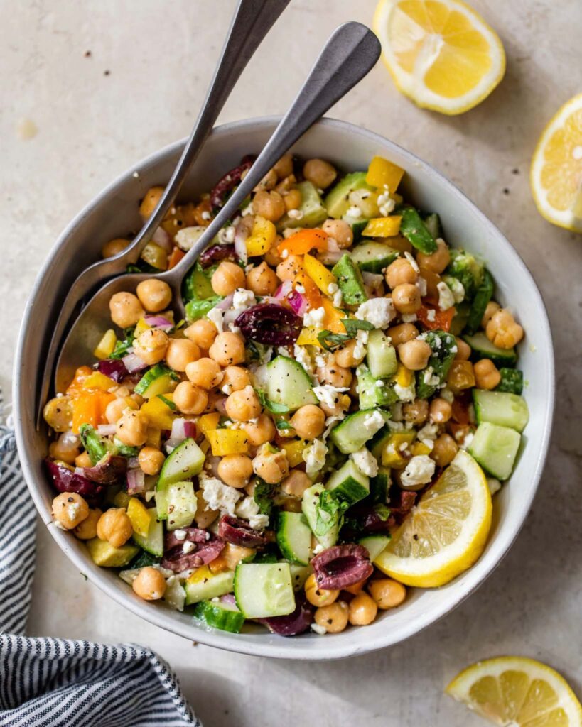 Classic Mediterranean Chickpea Salad