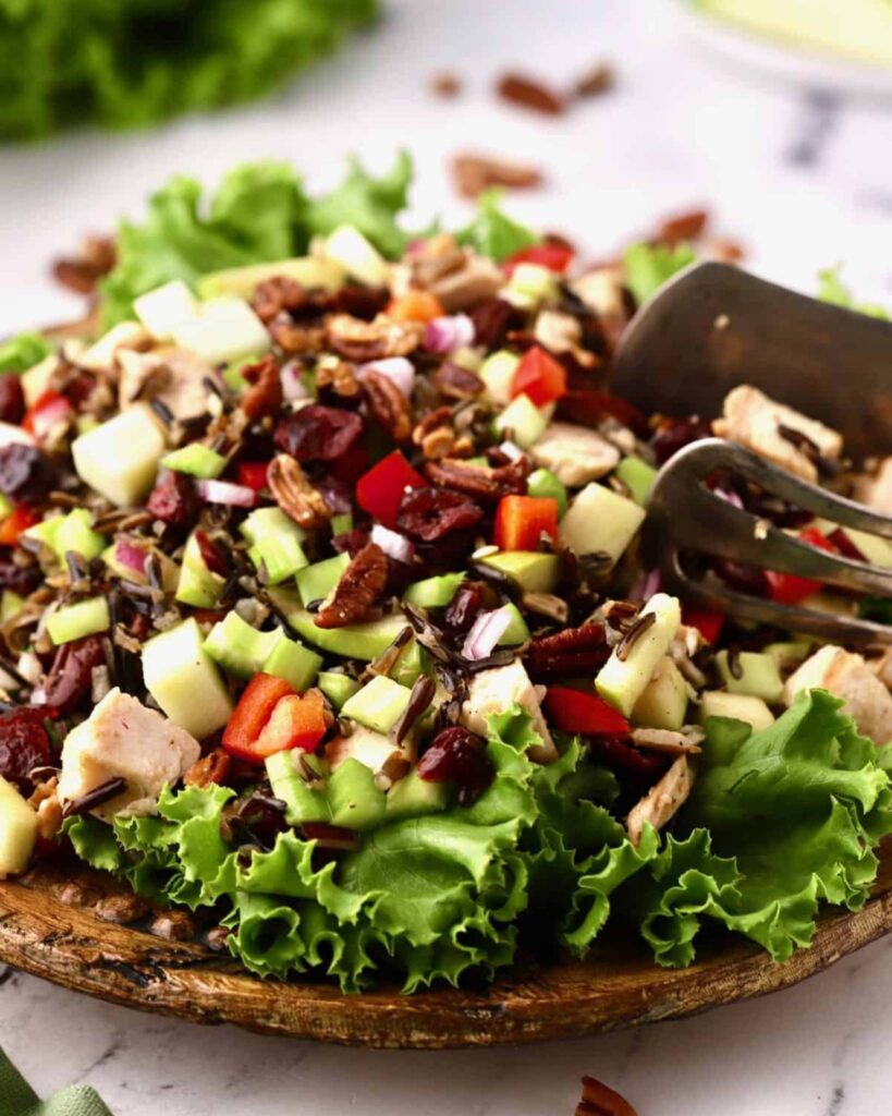 Cranberry Pecan Wild Rice Chicken Salad