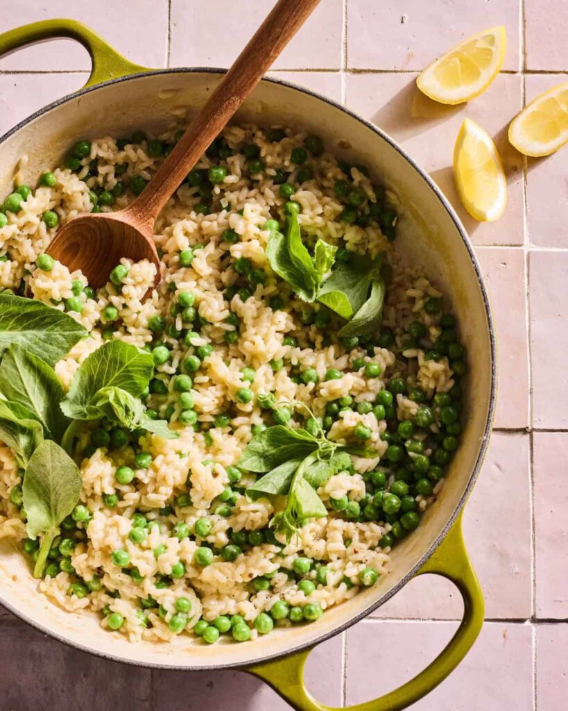 Creamy Spring Pea Risotto