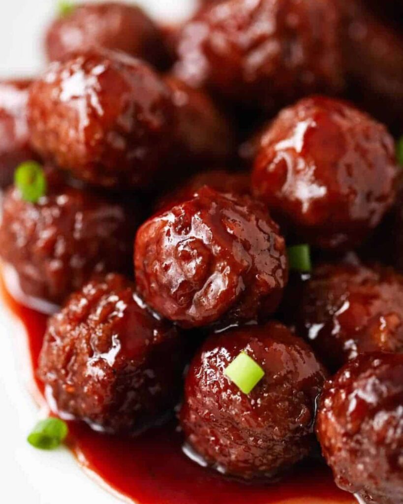 Crockpot BBQ Meatballs